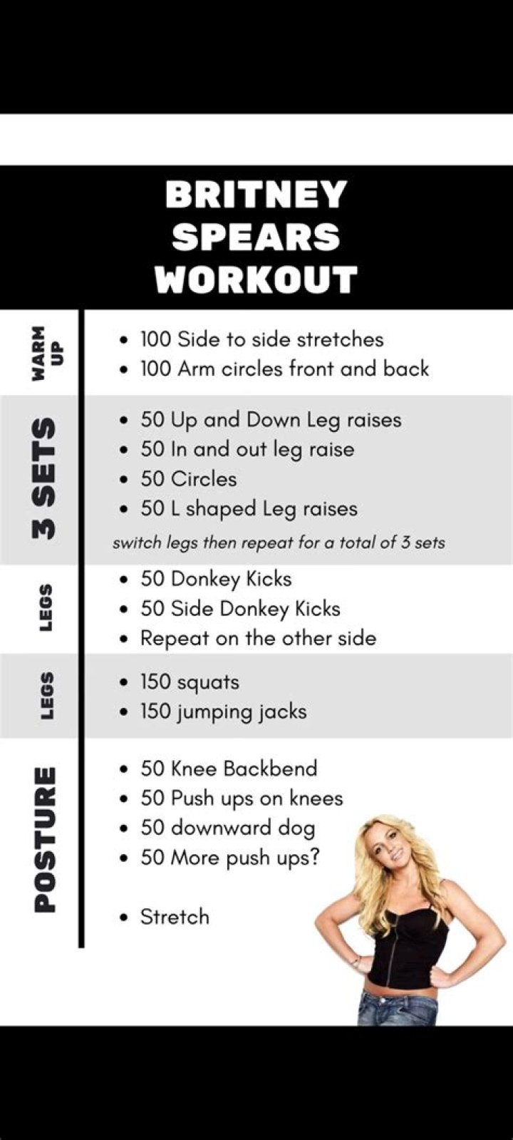Britney Spears Workout Routine