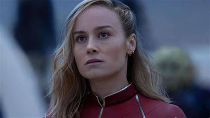 Captain Marvel looking concerned