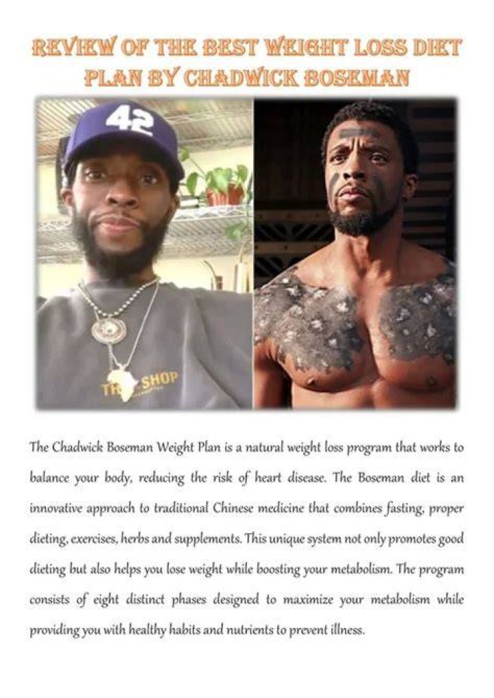 Chadwick Boseman Diet Plan