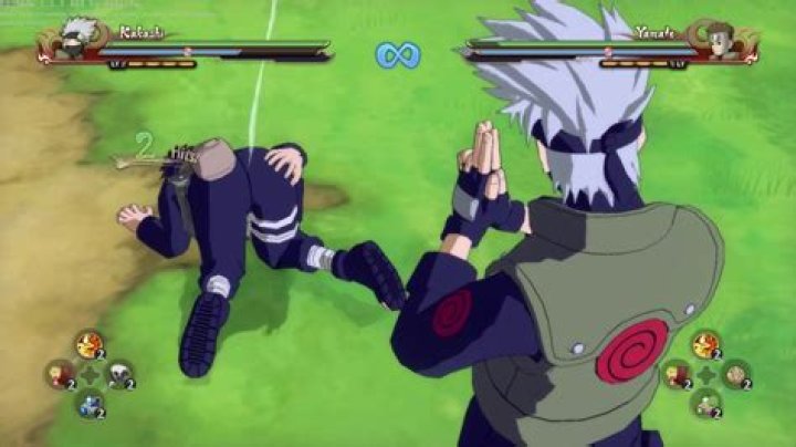 Kakashi doing a jutsu
