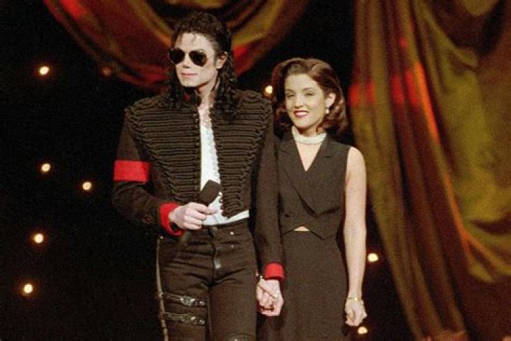 Michael Jackson and Lisa Marie Presley at the The 12th Annual MTV Video Music Awards