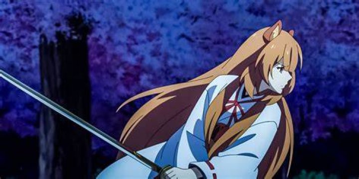 Raphatalia with blade in front of her face