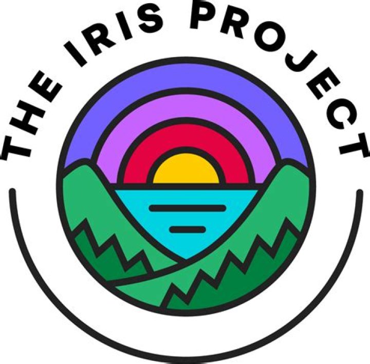 The Iris Project logo is in front of a black background. 