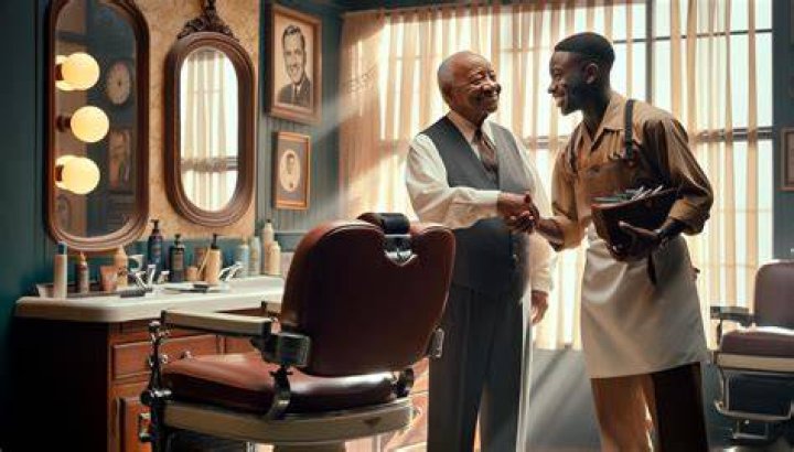Why was Walter Baldwin replaced as Floyd the barber?